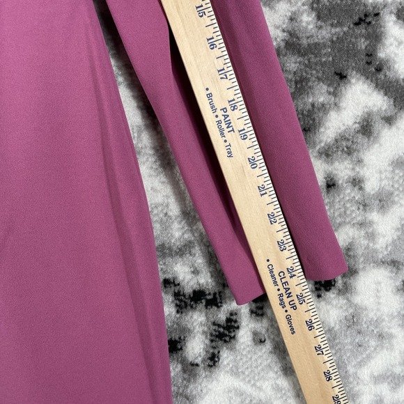 Betsey Johnson Dress Womens Size 10 Crepe‎ Midi Scoop Neck Office Career - Picture 7 of 10